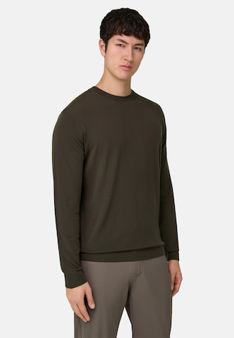 Gilet de costume Boggi Milano en marron : devant