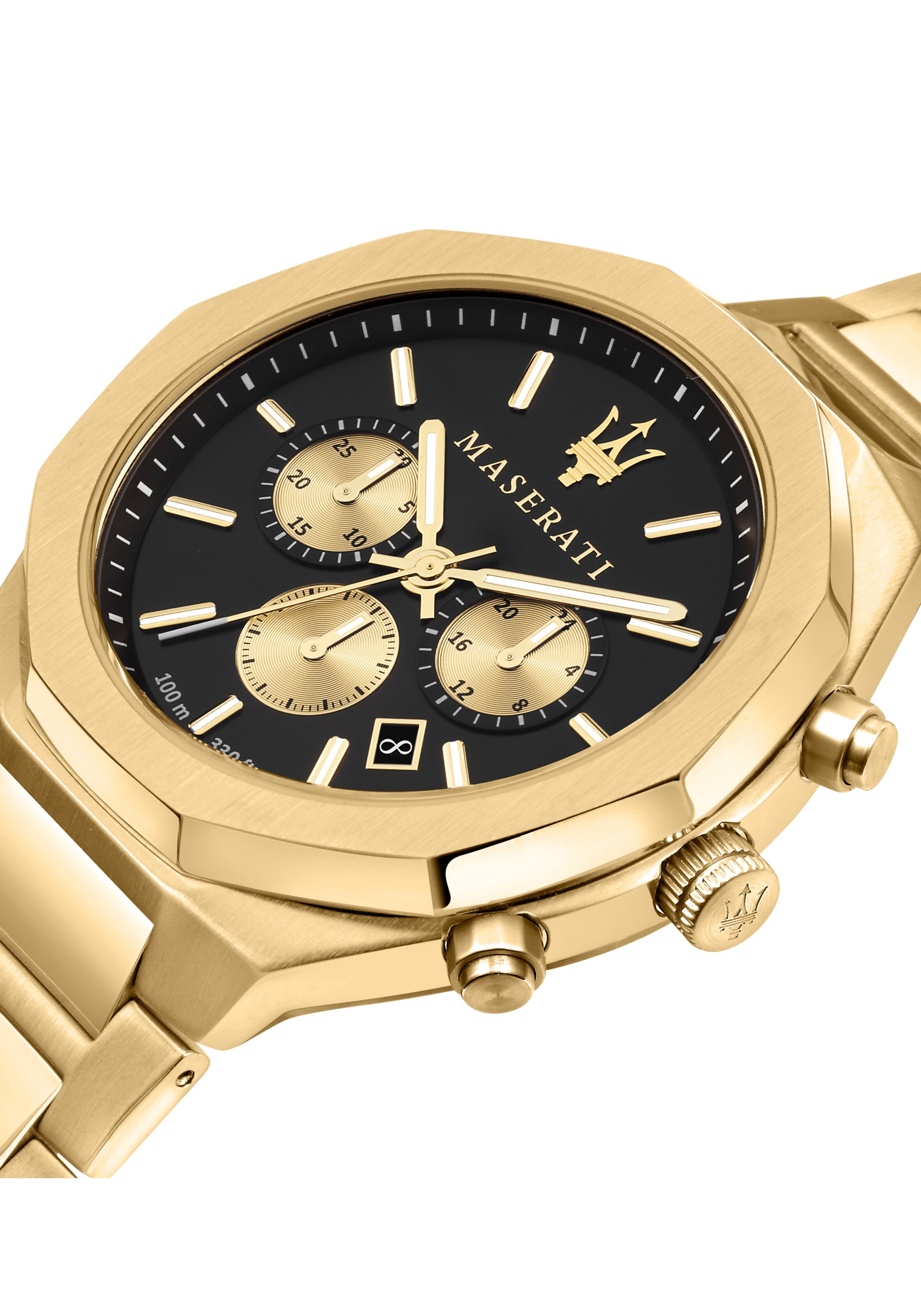 Maserati Analog Watch 'Stile' in Gold