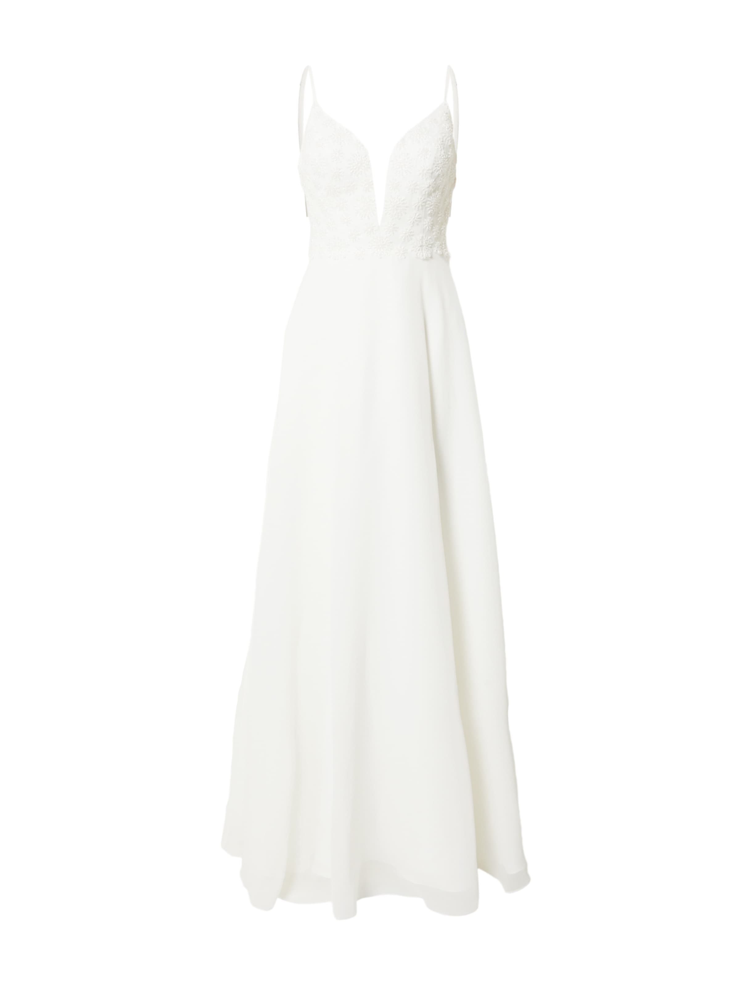 Laona - Vestido de noche en beige: frente