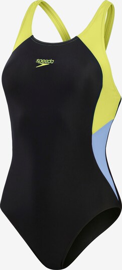 SPEEDO Badeanzug in blau / gelb / schwarz, Produktansicht