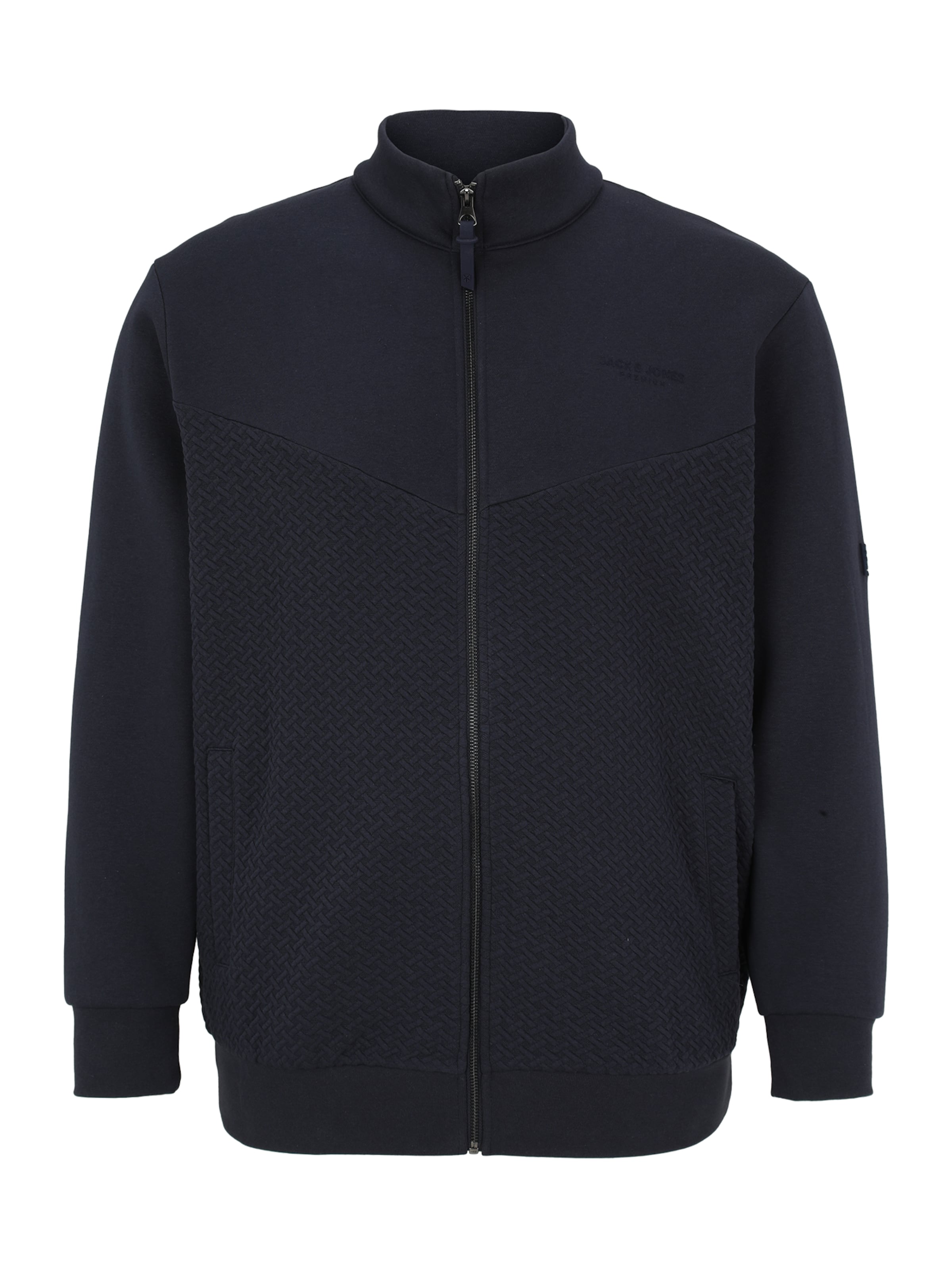 Jack & Jones Plus Collegetakki 'JPRBLUFRANKIE' värissä sininen: etupuoli