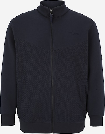 Veste de survêtement 'JPRBLUFRANKIE' Jack & Jones Plus en bleu : devant