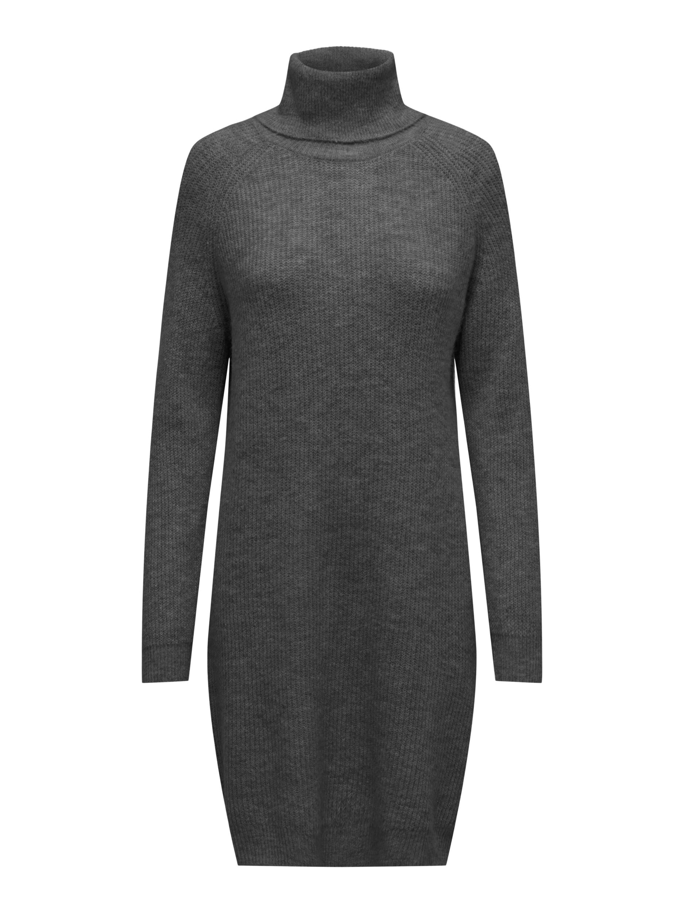 ONLY Strikkjole i grå: forside