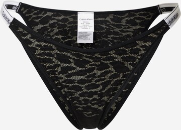 Calvin Klein Underwear String in Zwart: voorkant