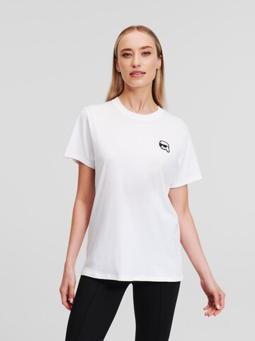 T-shirt Karl Lagerfeld en blanc : devant