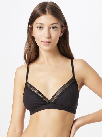 SLOGGI Triangle Bra 'GO Ribbed' in Black: front