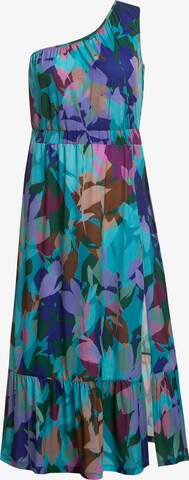 Ulla Popken Summer Dress in Blue: front