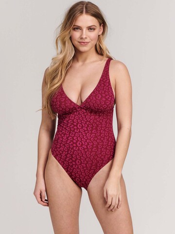 Shiwi Triangle Swimsuit 'AMY' in Purple: front