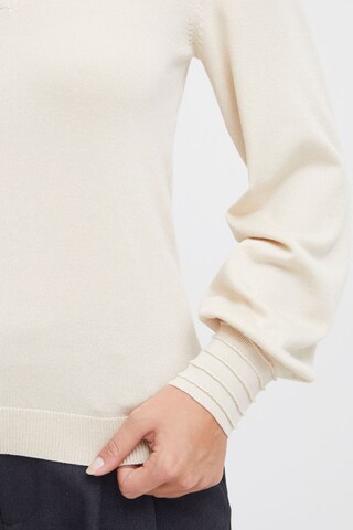 PULZ Jeans Sweater 'Sara' in Beige