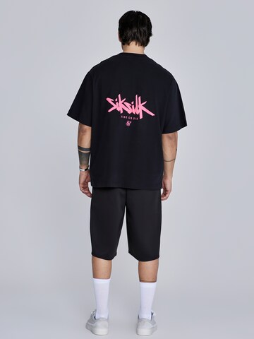 SikSilk T-Shirt in Schwarz
