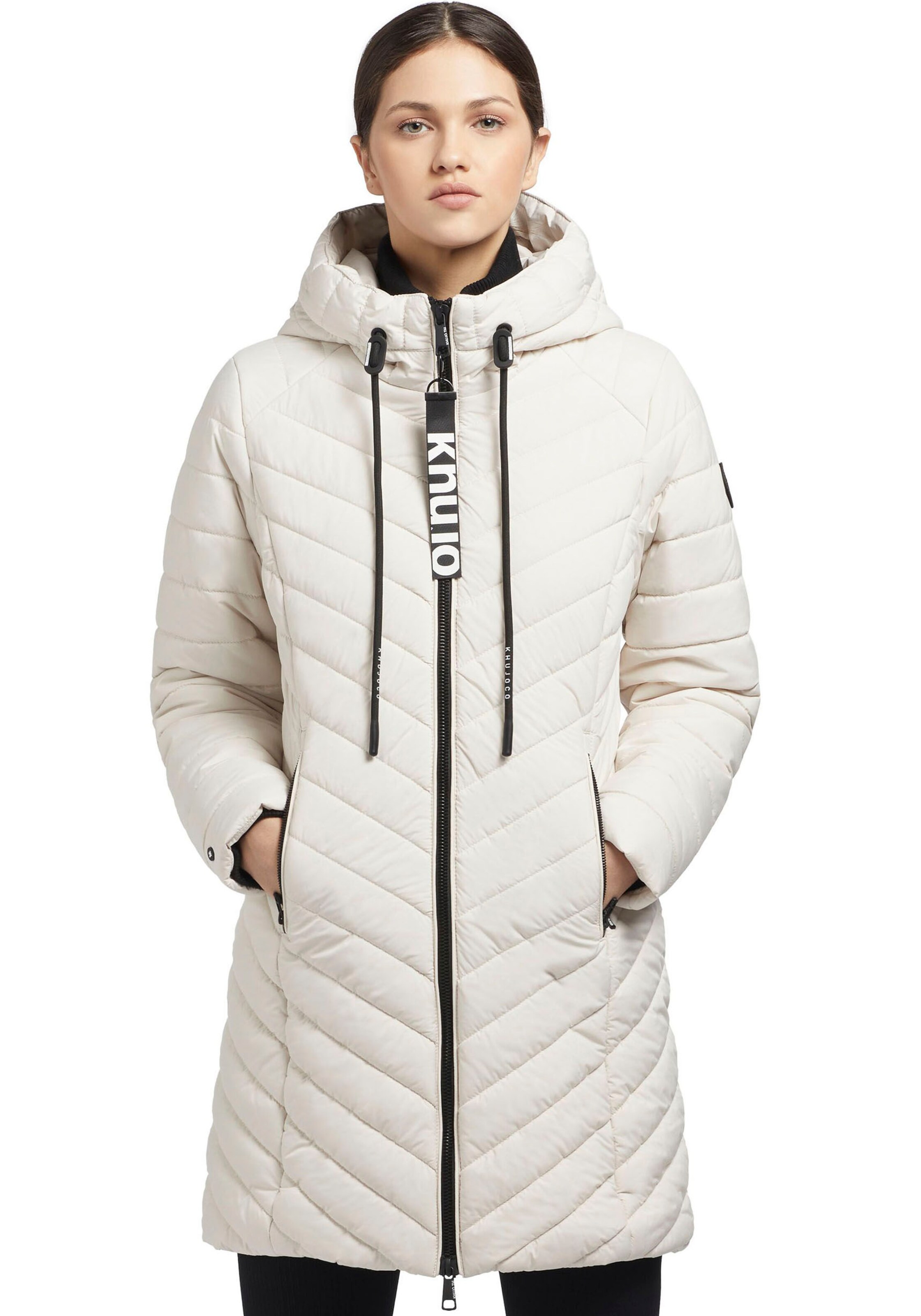 khujo Winter Coat in White: front