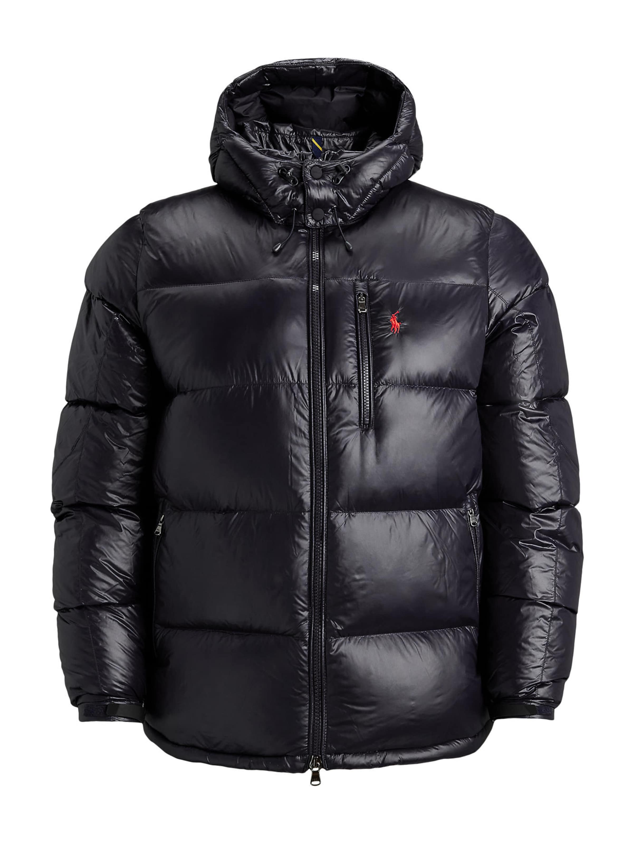 Polo Ralph Lauren Big & Tall Winterjas in Zwart: voorkant
