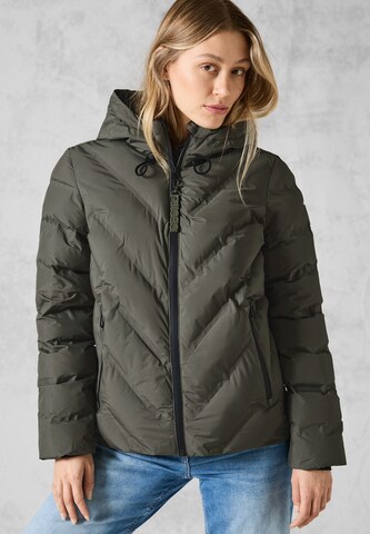 CECIL Winter Jacket in Green: front