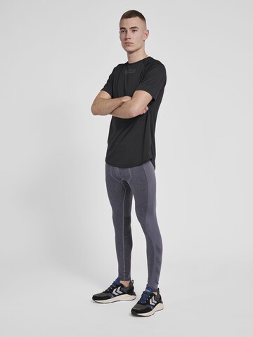 Hummel Skinny Sportbroek 'Justin' in Grijs