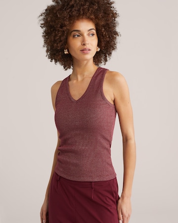 WE Fashion Top w kolorze czerwony: przód