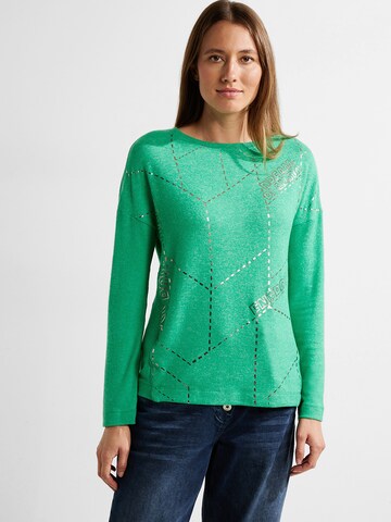 CECIL Shirt 'Cosy' in Green: front