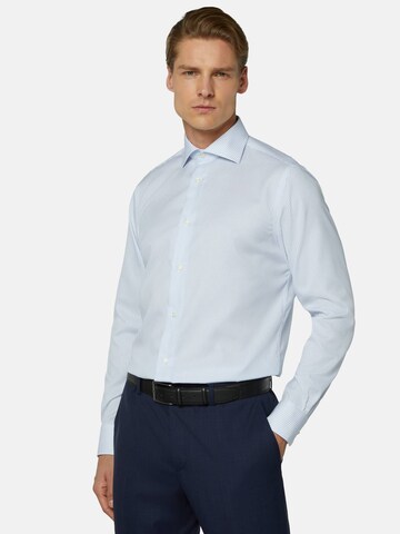 Boggi Milano Regular fit Business Shirt in Blue: front