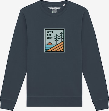 Watapparel Sweatshirt ' Let's Get Lost ' in Grau: Vorderseite