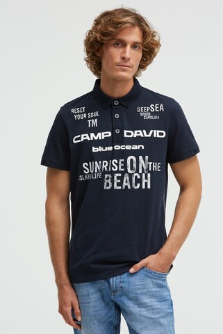 CAMP DAVID Shirt in Blue: front