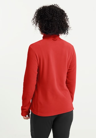 JACK WOLFSKIN Athletic Fleece Jacket in Red