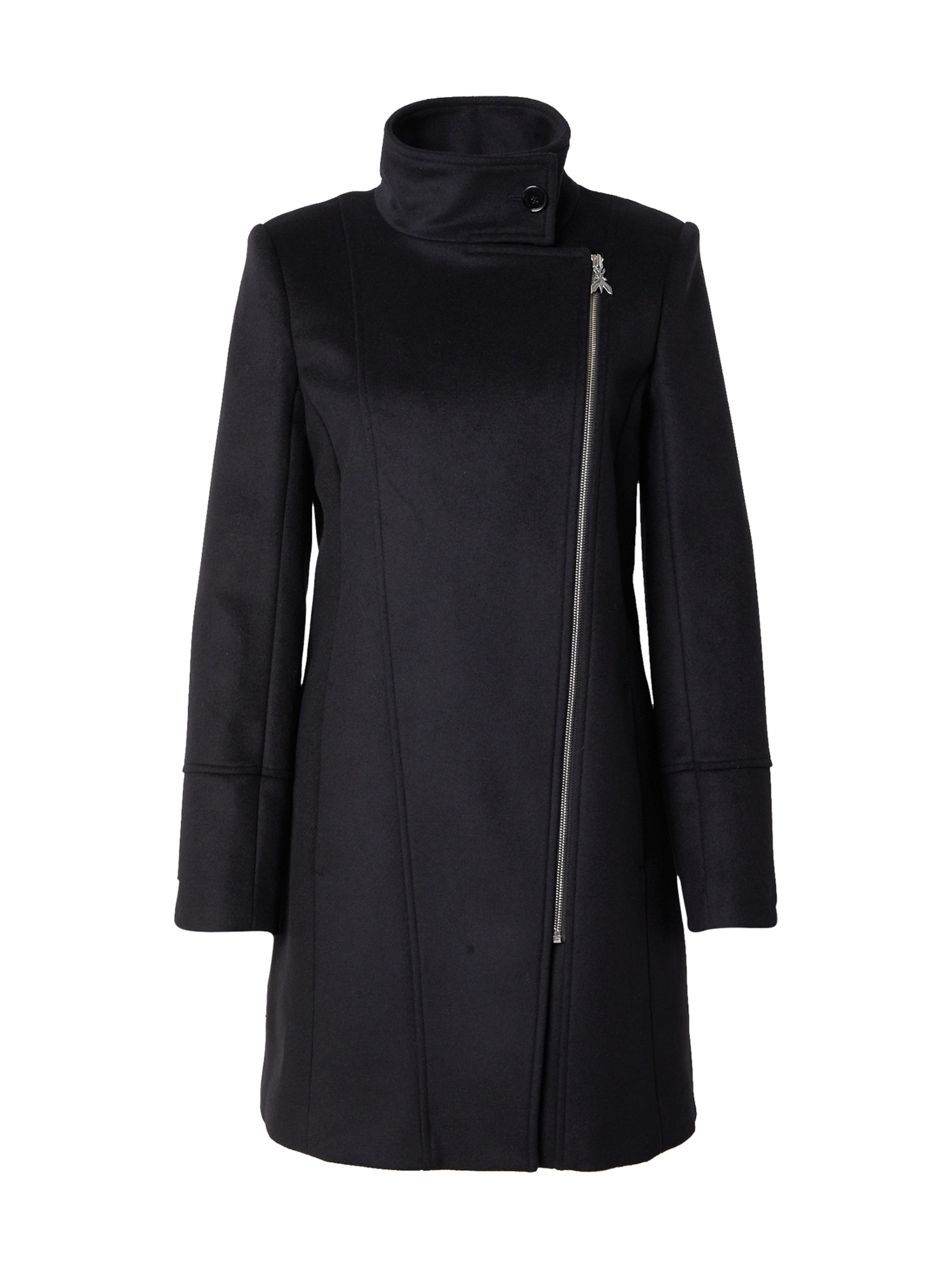 PATRIZIA PEPE Overgangsfrakke i sort: forside