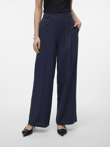 VERO MODA Loose fit Trousers 'GISELLE' in Grey: front