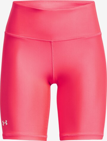 UNDER ARMOUR Skinny Sportbroek in Roze: voorkant