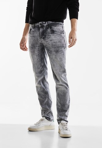 Street One MEN Skinny Jeans in Grey: front