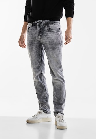 Street One MEN Skinny Jeans in Grey: front