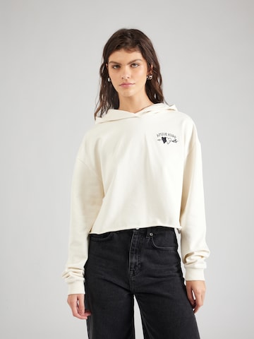 HUGO - Sweatshirt 'Dephana' em branco: frente