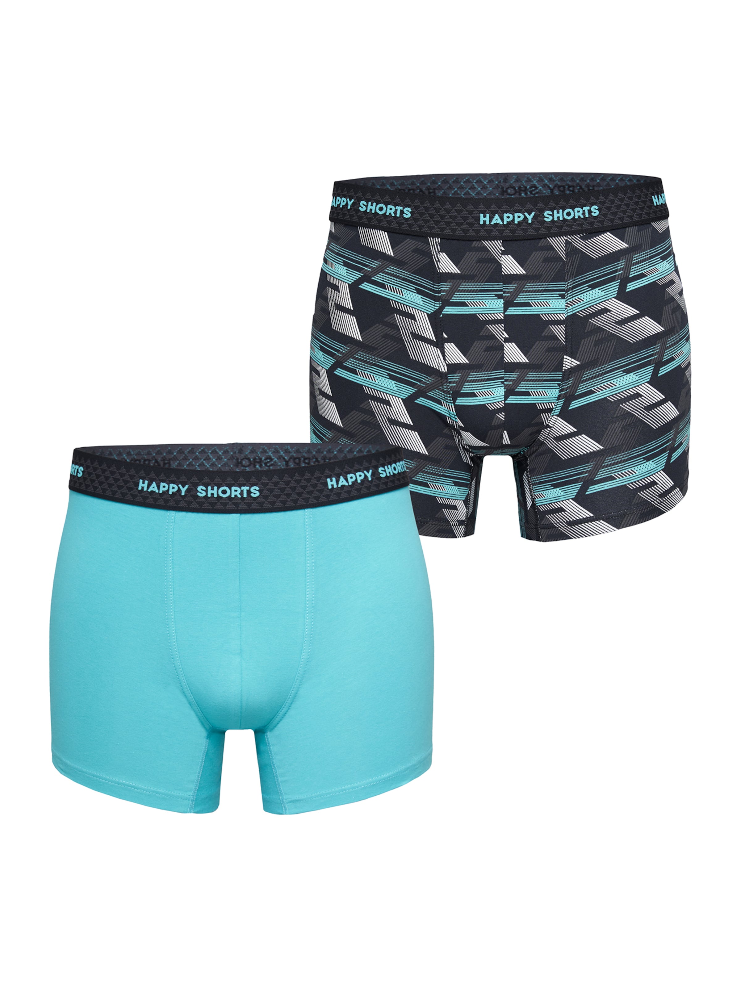 Happy Shorts Retro Pants ' Solids ' in Blau: Vorderseite