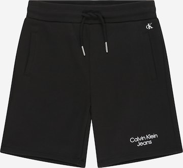 Calvin Klein Jeans Regular Pants in Black: front