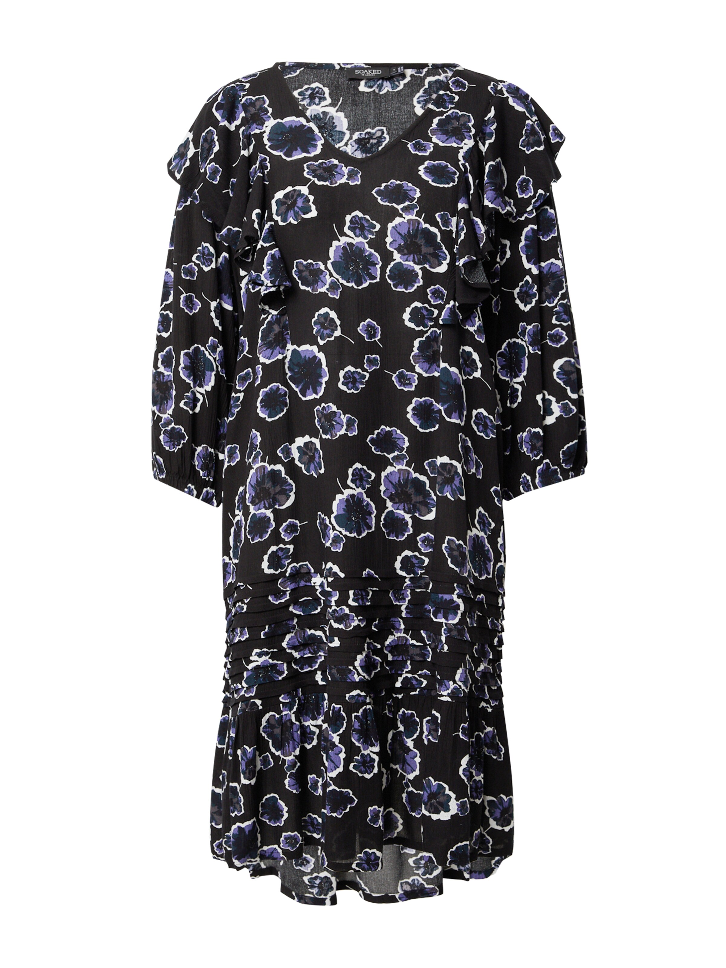 SOAKED IN LUXURY Рокля 'Zaya' в черно: отпред