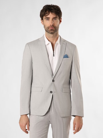 Coupe slim Veste de costume ' Oakland ' Finshley & Harding en gris : devant