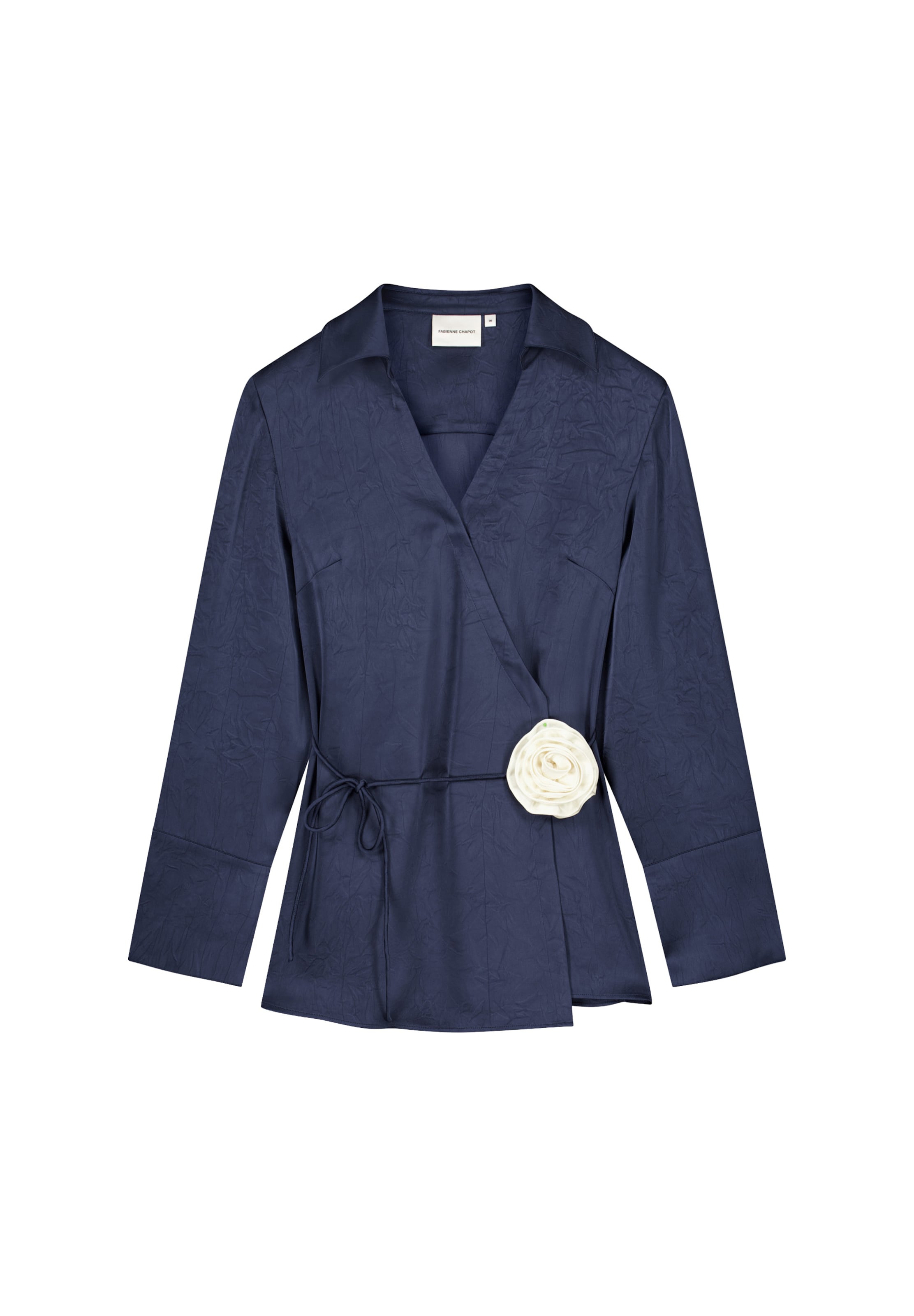 Fabienne Chapot Blouse in Blauw: voorkant