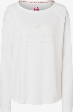 LIEBLINGSSTÜCK Shirt 'Cathrina' in Weiß: Vorderseite