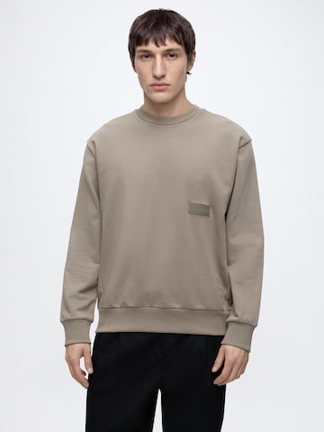 BOSSSweater majica - zelena boja: prednji dio