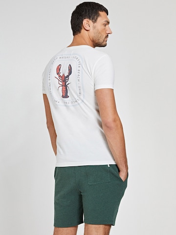 Maglietta 'Lobster beach' di Shiwi in bianco