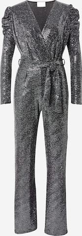 SISTERS POINT Jumpsuit 'EGINA' in Zilver: voorkant