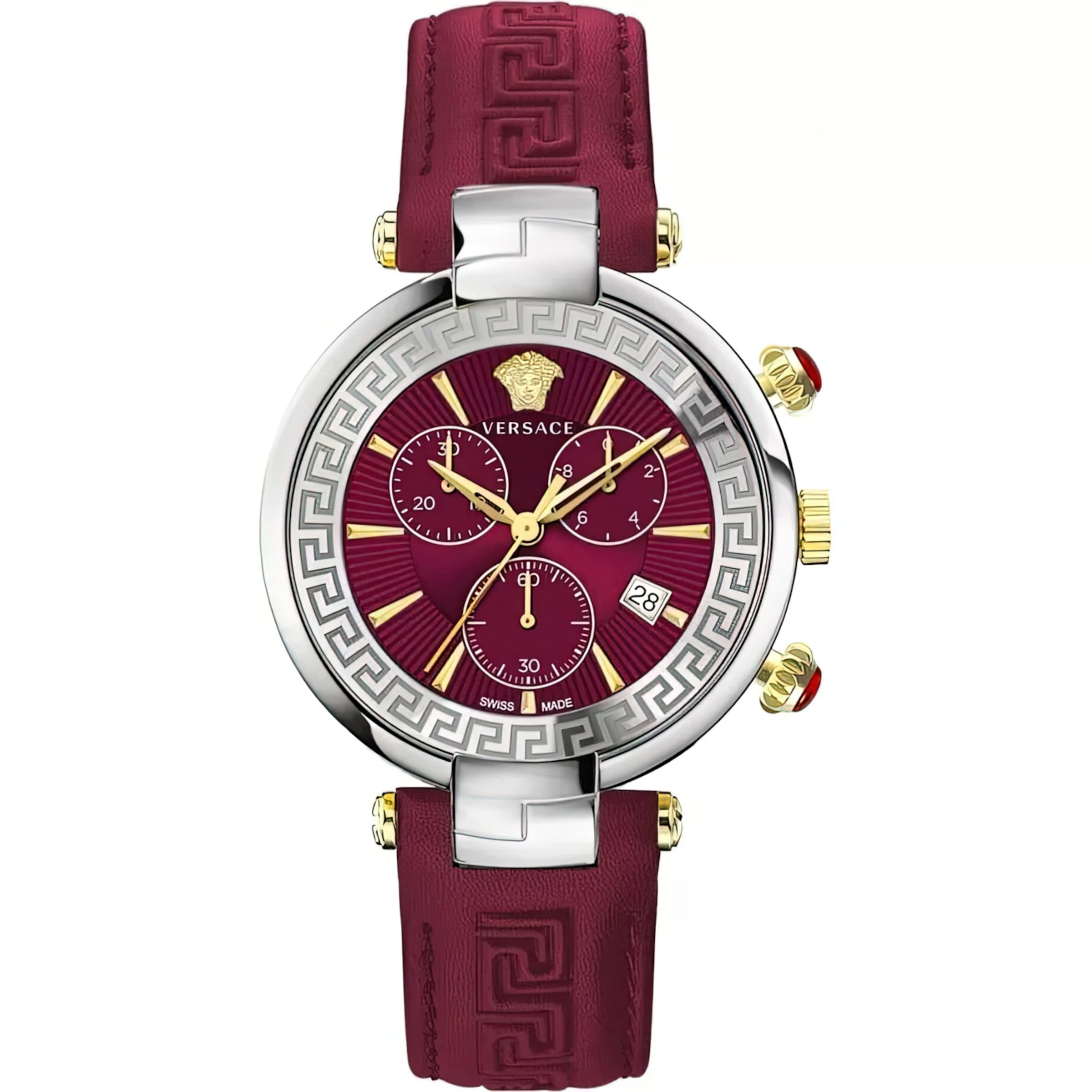 VERSACE Analog watch 'Revive Chrono' in Carmine red, Item view
