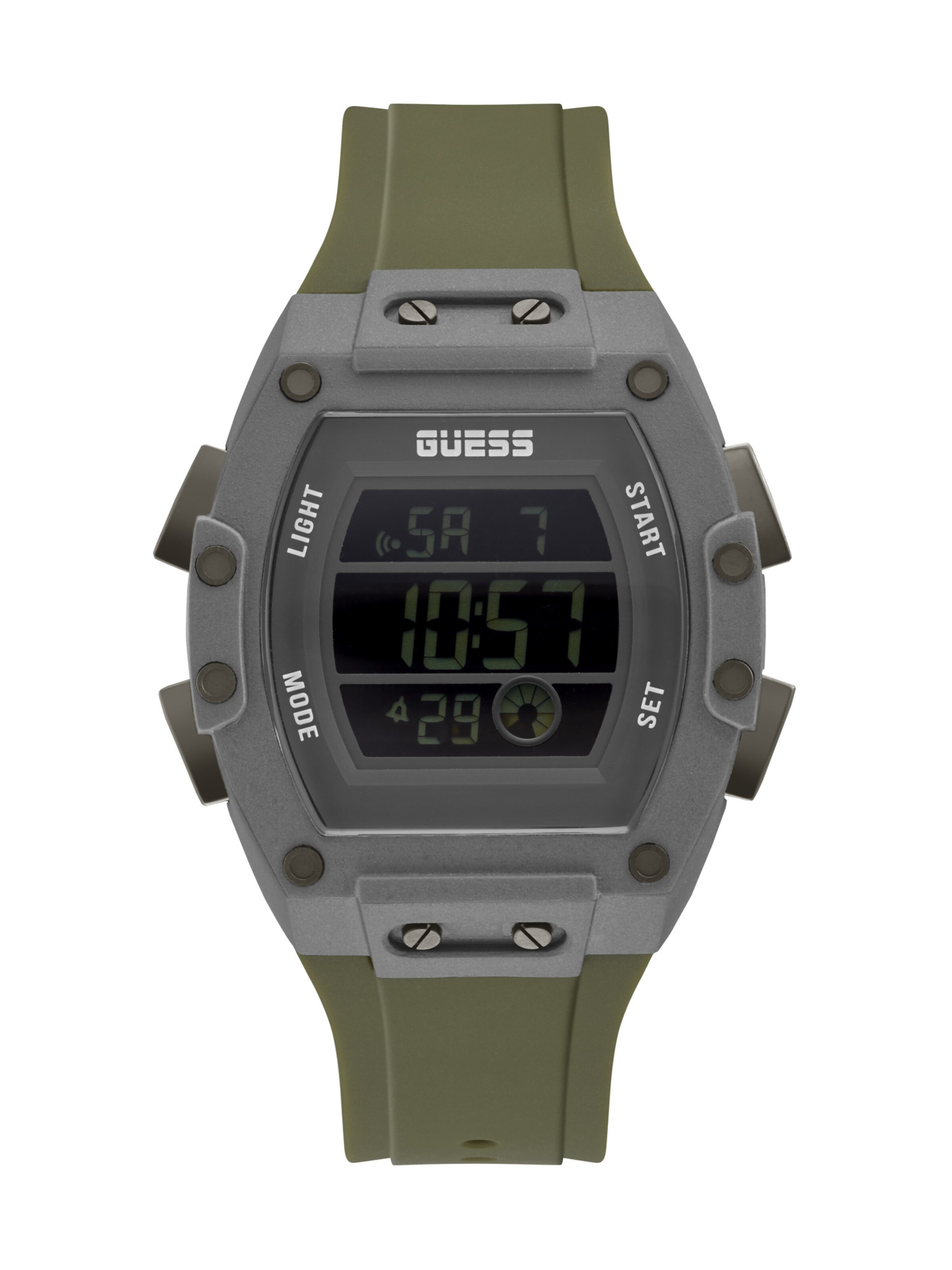 GUESS Digitalur 'Phoenix' i grøn