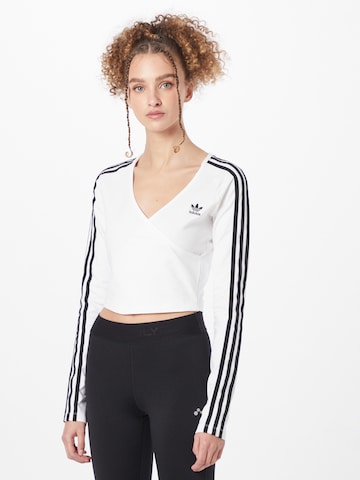 ADIDAS ORIGINALS Shirt in White: front