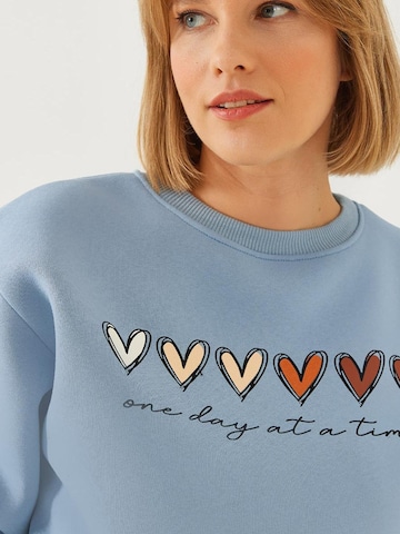 Felpa 'Sweatshirts' di Bianco Lucci in blu: frontale