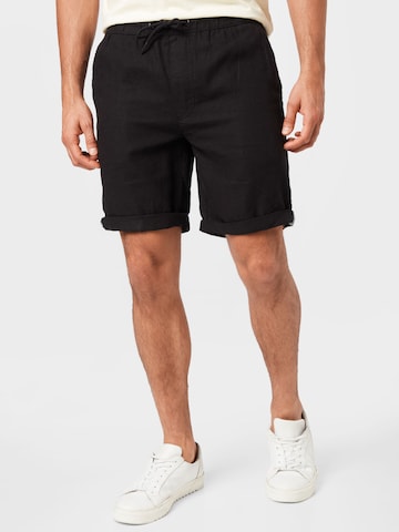 !Solid Regular Shorts in Schwarz: predná strana