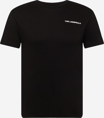 Karl Lagerfeld T-Shirt in Schwarz: front