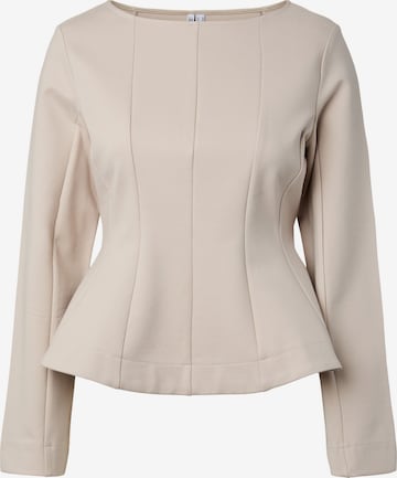 Chemisier 'PCGunhild' PIECES en gris : devant