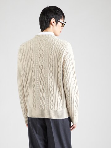 BOSS - Jersey 'Kableto' en beige