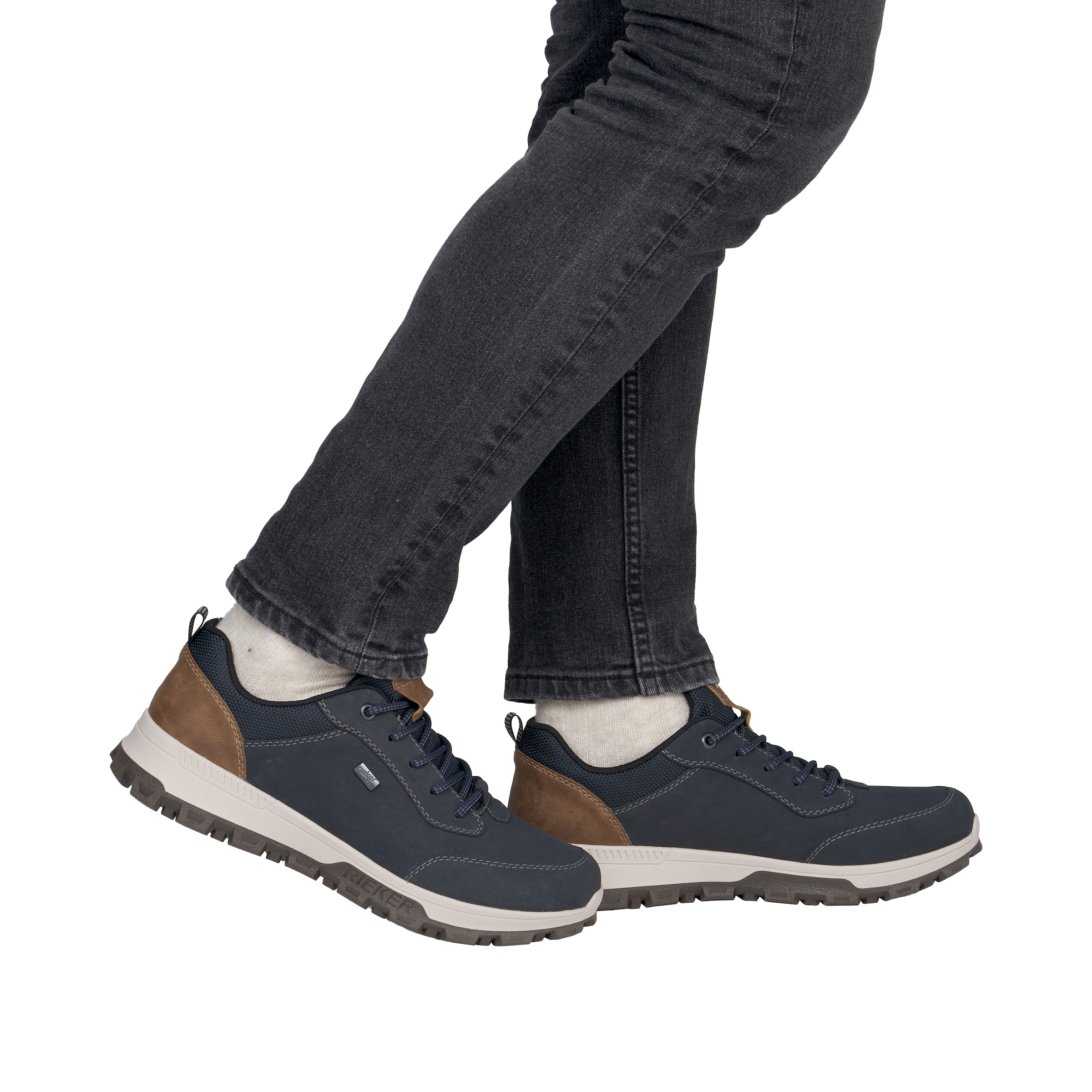 Rieker Schnürschuh in Blau