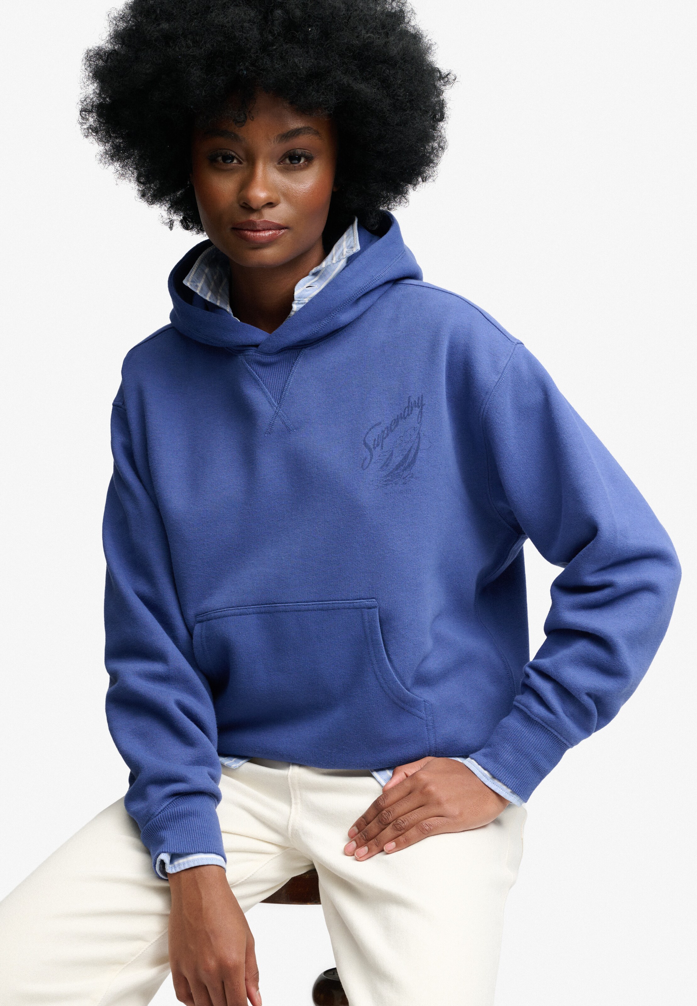 Sweat-shirt 'Heritage Hamptons' Superdry & Co en bleu