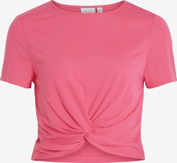 VILA - Camisa em rosa: frente